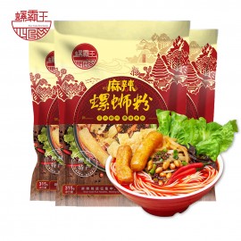 (买3送霸蛮螺蛳粉1袋)欧盟版螺霸王螺蛳粉 麻辣味 315G
