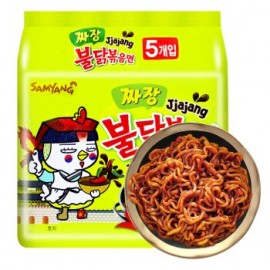 (卖光啦)
韩国热销 SAMYANG三养 辣火鸡炸酱面 拌面方便面 140G×5包入