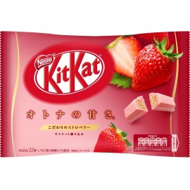 日本热销雀巢KITKAT巧克力威化夾心餅 草莓口味 12枚裝