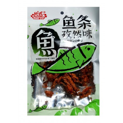 (卖光啦)广东兴恩鱼条 孜然味 70G