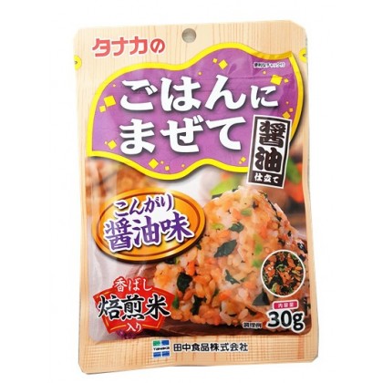 (卖光啦)日本热销田中食品  酱油拌饭调味料 30G