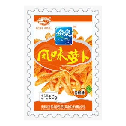 鱼泉风味萝卜-香辣味80g